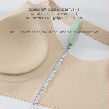 Varrás nélküli női melltartó, acélkarkika nélkül, állítható, oldalsó összegyűjtés, anti-prolipszus, vékony kosár, formázó hatás