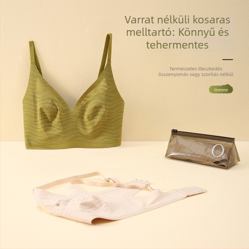 Nyári ultra vékony seamless melltartó, légáteresztő, push-up hatás, oldalsó formázás a sima vonalért