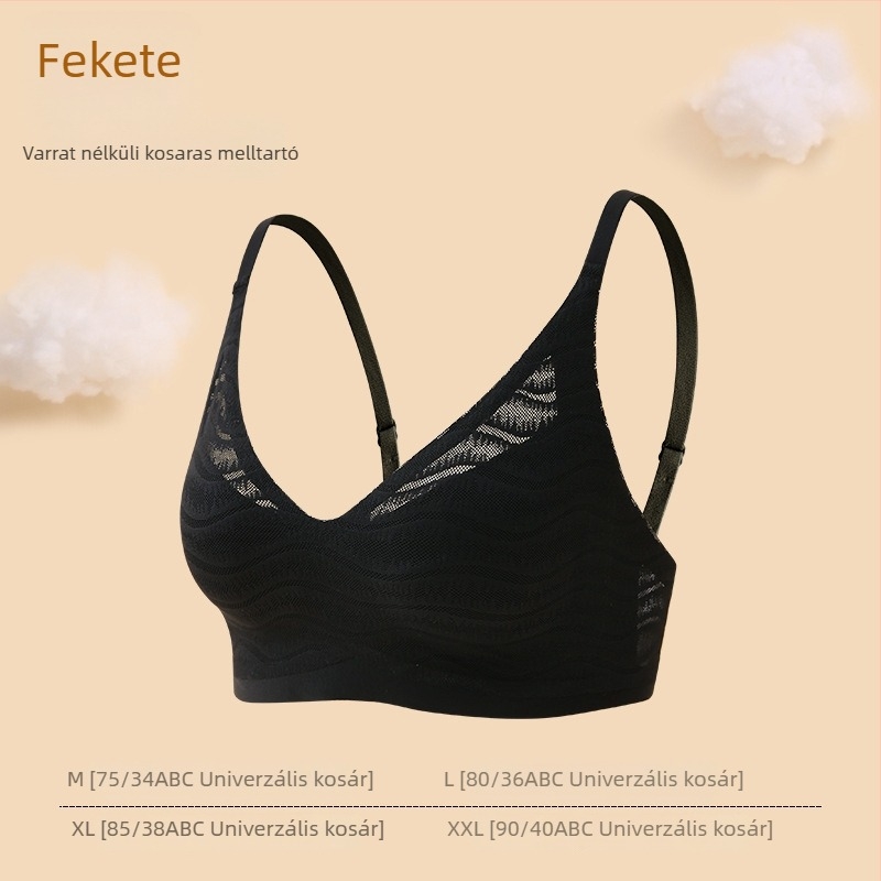 Nyári ultra vékony seamless melltartó, légáteresztő, push-up hatás, oldalsó formázás a sima vonalért