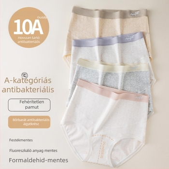 Magas derekú terhességi alsó, színes pamutból, nagy méret, antibakteriális, 100% pamut az ágyék területén, pocaktámasz