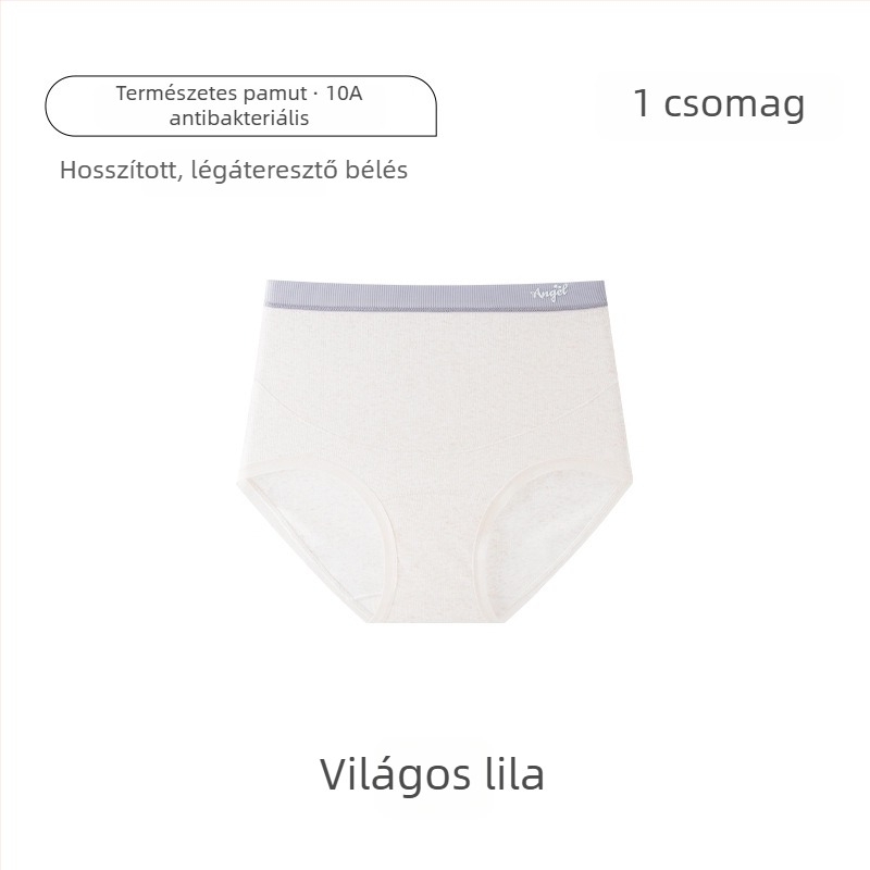 Magas derekú terhességi alsó, színes pamutból, nagy méret, antibakteriális, 100% pamut az ágyék területén, pocaktámasz