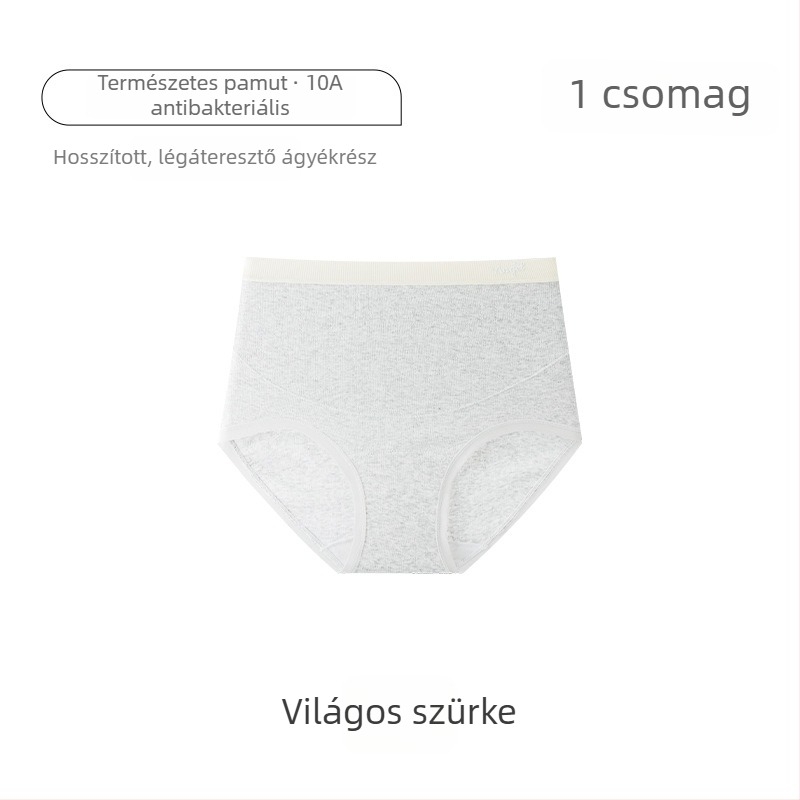 Magas derekú terhességi alsó, színes pamutból, nagy méret, antibakteriális, 100% pamut az ágyék területén, pocaktámasz