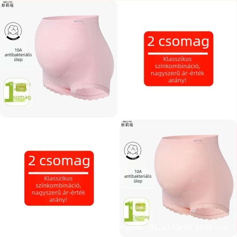 Kismama fehérnemű, magas derék, rugalmas, antibakteriális, lazább fazon, nagy méret, légáteresztő, egész éves