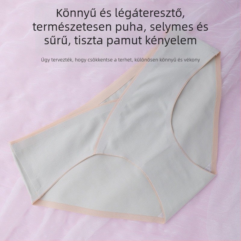Kismama pamut bugyi a második és a harmadik trimeszterre, alacsony derekú, V‑alakú hasi támasz
