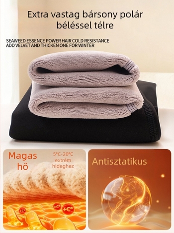 Varrat nélküli terhességi leggings nőknek, 2025 őszi-téli szezon, fleece bélés, vastag és meleg, magas derék, nagy méret