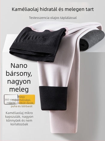 Varrás nélküli terhességi leggings, rugalmas, 9/10 hossz, nagy méret, csúszásmentes Shark-stílusú, vastag melegítő anyagú jóga nadrág