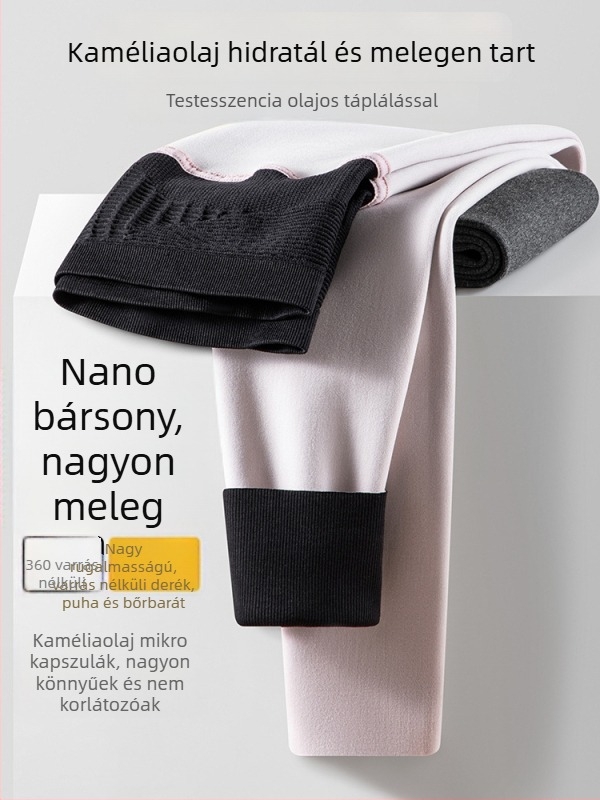 Varrás nélküli terhességi leggings, rugalmas, 9/10 hossz, nagy méret, csúszásmentes Shark-stílusú, vastag melegítő anyagú jóga nadrág