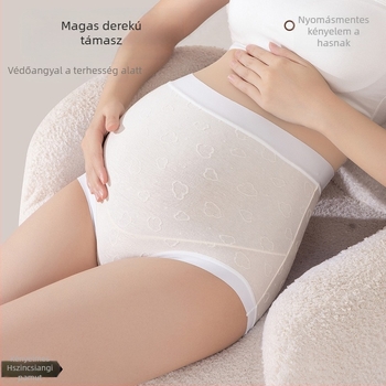 60 darab 100% pamut jacquard kismama alsónadrág, magas derekú, has támasztás, 7A kategóriás pamut