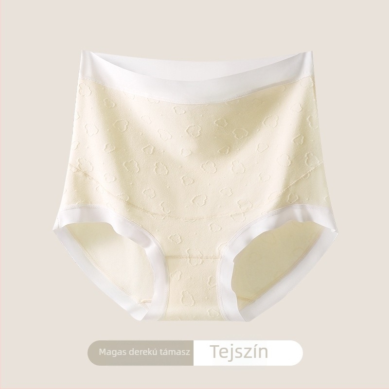 60 darab 100% pamut jacquard kismama alsónadrág, magas derekú, has támasztás, 7A kategóriás pamut