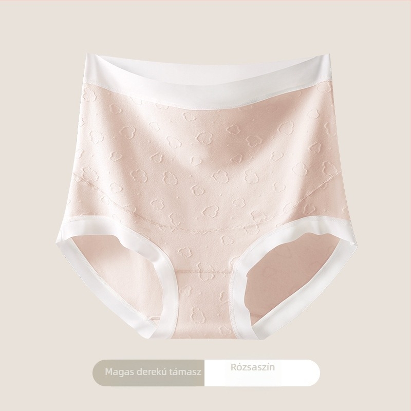 60 darab 100% pamut jacquard kismama alsónadrág, magas derekú, has támasztás, 7A kategóriás pamut