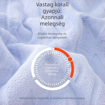 Női korallfleece pizsama szett, őszi–téli stílus, meleg és kényelmes otthoni viselet