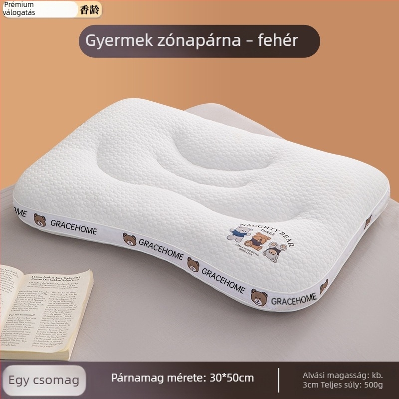 Ri Zhi Nishikawa Nyak-támasztó párna, kis méretű párna gyerekeknek és felnőtteknek, alvássegítő, kollégiumi használatra, négy évszakos