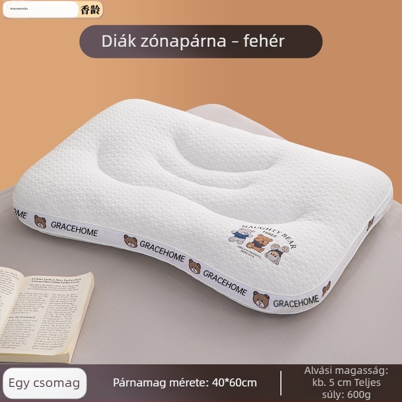 Ri Zhi Nishikawa Nyak-támasztó párna, kis méretű párna gyerekeknek és felnőtteknek, alvássegítő, kollégiumi használatra, négy évszakos
