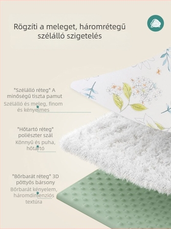 100% pamutból készült ölelős baba takarója, A osztály, belső velúr, kémiai rost töltet, egész éves használatra