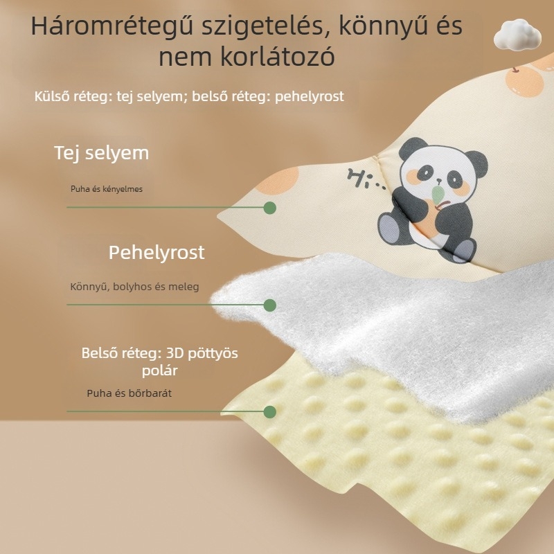 Újszülött ölelő kendő – A osztályú, babatakaró karikatúra dizájnnal
