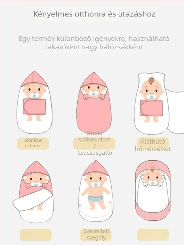 Candy Teddy Vastag pamut beburkoló takaró újszülötteknek – őszi és téli használatra, rajzolt minta
