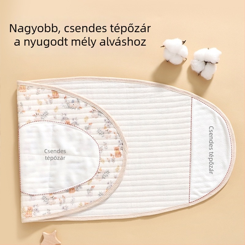 Pamut baba becsomagoló kendő, meleg őszi-téli időszakra
