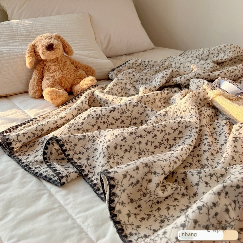 Csecsemő nyári pamut két rétegű paplan, géppel mosható, 100% pamut, újszülötteknek