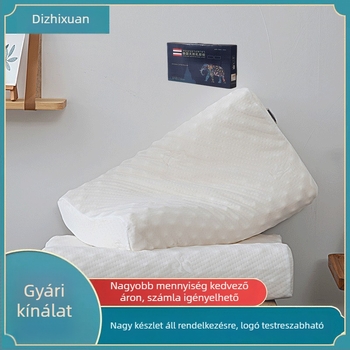 Természetes latexből készült nyaki támasz párna – Hill Shield Garden, minden alvási pozícióhoz, kötött huzattal, felnőtteknek és időseknek