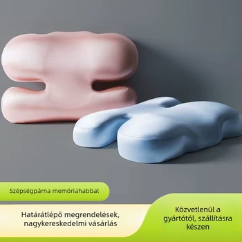 Memóriahabos párna oldalra történő alvásra, légáteresztő, arcon nem nyom, kényelmes diákok és felnőttek számára