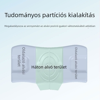Többcélú memóriahabos párna jégselyem huzattal – oldalt alváshoz, lassú visszapattanás