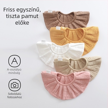 100% pamut géz csecsemőnyálkendő, őszi–téli stílus, koreai dizájn, 0–2 év
