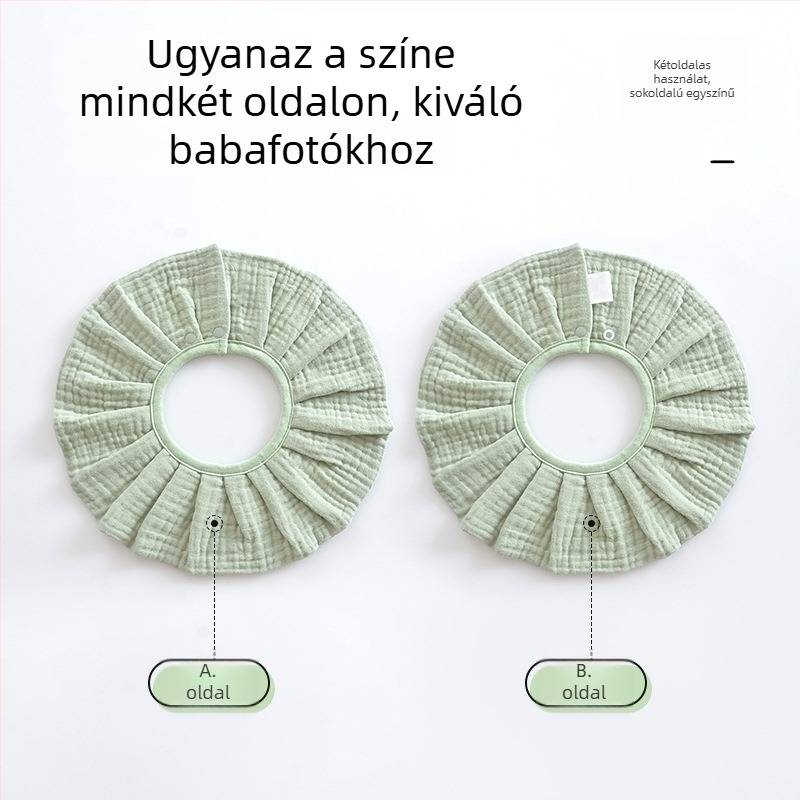 100% pamut géz csecsemőnyálkendő, őszi–téli stílus, koreai dizájn, 0–2 év