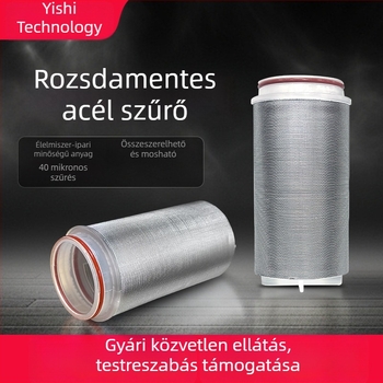 40 mikronos rozsdamentes acél szűrőelem vízmelegítőkhöz és víztisztítókhoz