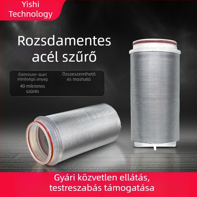 40 mikronos rozsdamentes acél szűrőelem vízmelegítőkhöz és víztisztítókhoz