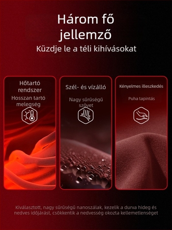 Férfi szélálló nadrág fleece béléssel, vastag téli sportnadrág, lazán szabott, 2025 modell