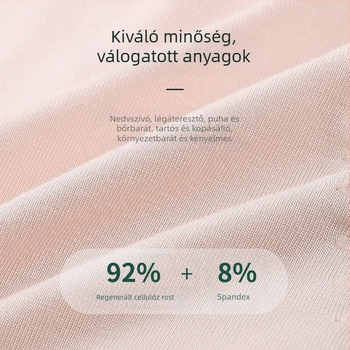 Női modál menstruaális alsónemű, magas elasztikusság, nedvszívó, lélegző, puha tapintású, bőrbarát, pamut bélés a gátnál