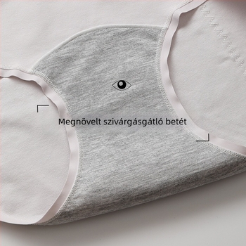 A-kategóriás pamut menstruációs fehérnemű, nude érzetű, oldalirányú szivárgás elleni védelemmel, könnyen tisztítható, csípőn fedő női alsónemű
