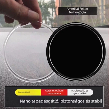 Népszerű nano-adhéziós autó anti-slip matrac, kerek telefon tartó dísz az autóban, magas viszkozitású csúszásmentes párna, hőálló