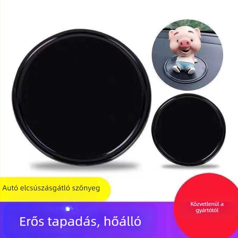 Népszerű nano-adhéziós autó anti-slip matrac, kerek telefon tartó dísz az autóban, magas viszkozitású csúszásmentes párna, hőálló