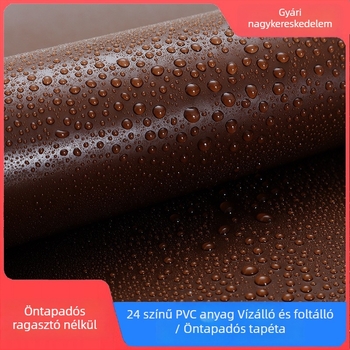 Egyszínű öntapadós PVC-tapéta, nedvességálló, minimalist stílus, hálószoba vagy kollégiumi falhoz