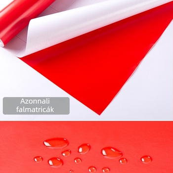 Egyszínű öntapadós PVC-tapéta, nedvességálló, minimalist stílus, hálószoba vagy kollégiumi falhoz