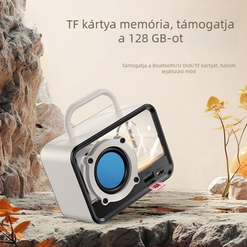 Kreatív retro Bluetooth asztali hangszóró – mini hangszóróval, beépített mélynyomóval, hordozható és vezeték nélküli