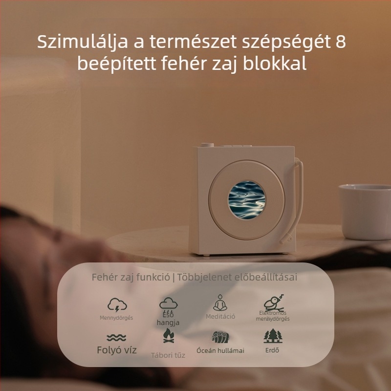 Vezeték nélküli Bluetooth hangszóró asztali dísz, retro vinil dizájn, kiváló hangzás és fehér zaj