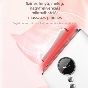 Otthoni szépségápolási eszköz gua sha masszírozó arc- és nyak számára, vörös és kék fényterápiával, rezgő masszázs