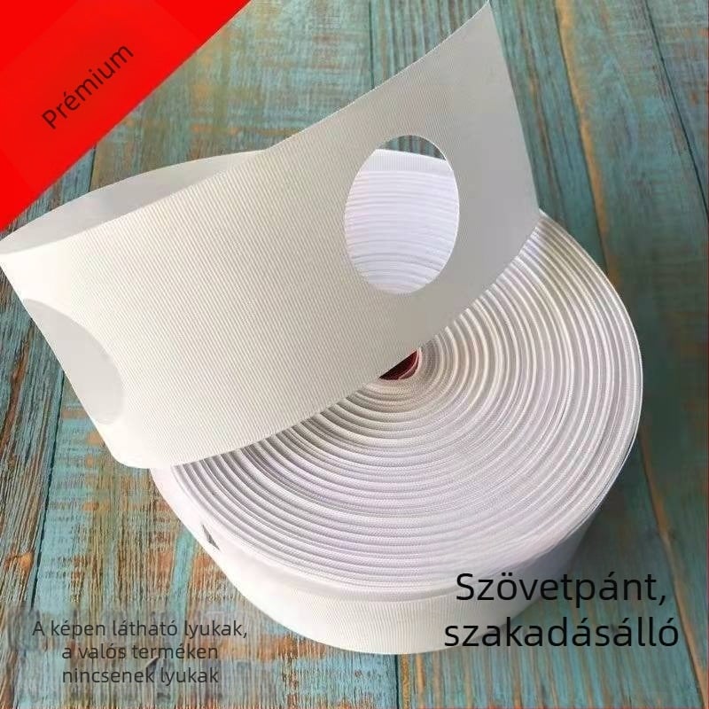 Függönyzsinór és kampók, fehér textilcsíkok, függöny kiegészítők, gépi mosásra alkalmas vastagított textilszalagok, textil végek