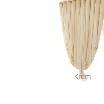 Krémszínű blackout függöny dupla rétegű átlátszó anyaggal, modern minimalist stílus a nappaliba és a hálószobába