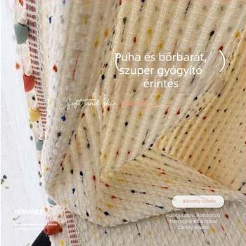 Krémszínű Chenille függönyök francia stílusú Sweetheart Dopamine, blackout, gyerekszobára és hálószobára