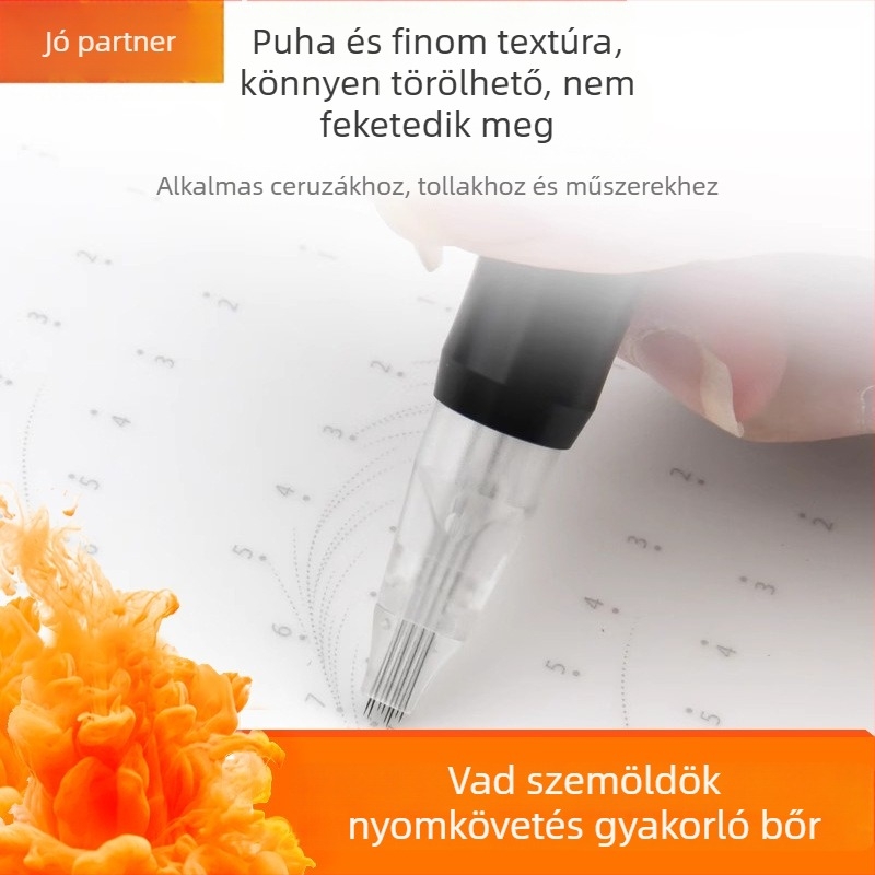 Szemöldök tetoválás gyakorló bőre – puha szilikon, kezdőknek, vonalvezetés gyakorlására