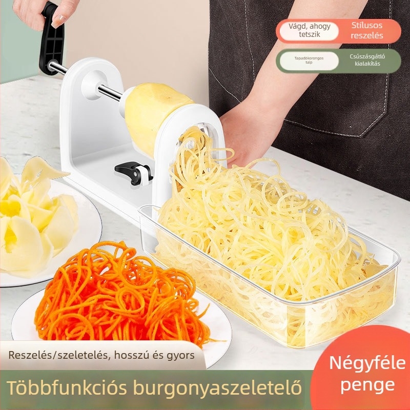 Többfunkciós burgonya reszelő és kézi zöldségvágó, otthoni konyhai eszköz