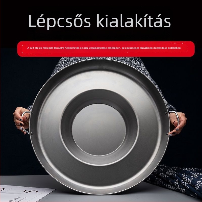Guizhou konkáv aljzattal rendelkező lapos serpenyő palacsintákhoz és krumplihoz, tapadásmentes, háztartási és kereskedelmi használatra