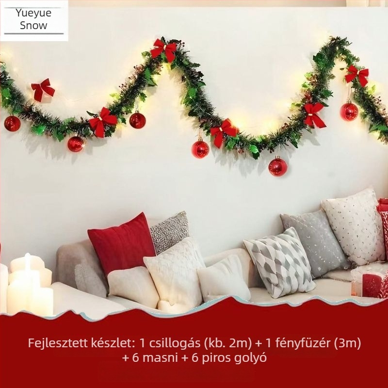 DIY sarokkarácsonyfa anyagkészlet üvegablakos kirakatdíszítéshez – szcenikai dekoráció