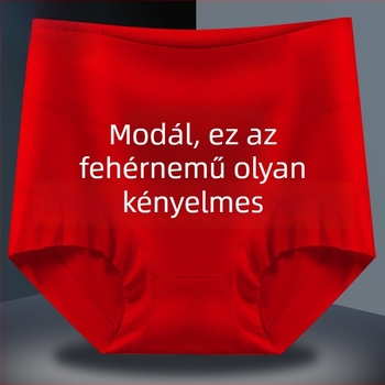2026 Ló éve – Női piros Modal magas derekú antibakteriális alsónemű, 7A