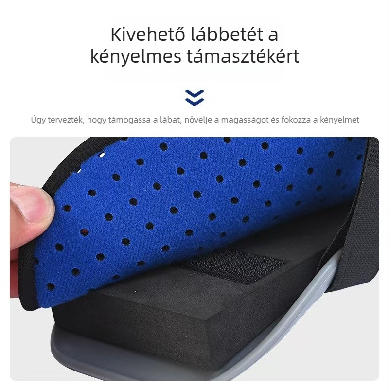 Lábtámogatás és bokarögzítő ortézis, anti-rotációs védelem, T-alakú cipő, a láb leesésének megelőzése, invertálás/everzió korrekciója