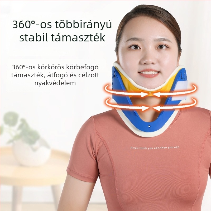 Otthoni használatra szánt nyaki trakciós készülék, négy az egyben nyakmerevítő korrekcióhoz, nyaki immobilizáció és fizioterápia