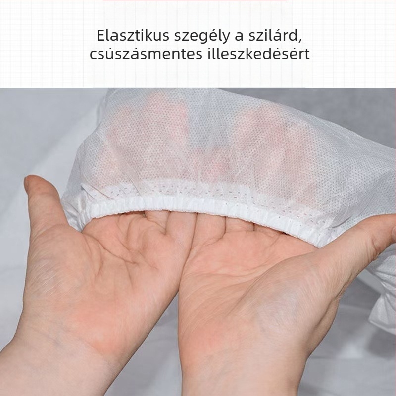 Egyszer használatos, nem szőtt ágytakaró kozmetikai szalon masszázságyhoz, rugalmas SPA ágynemű